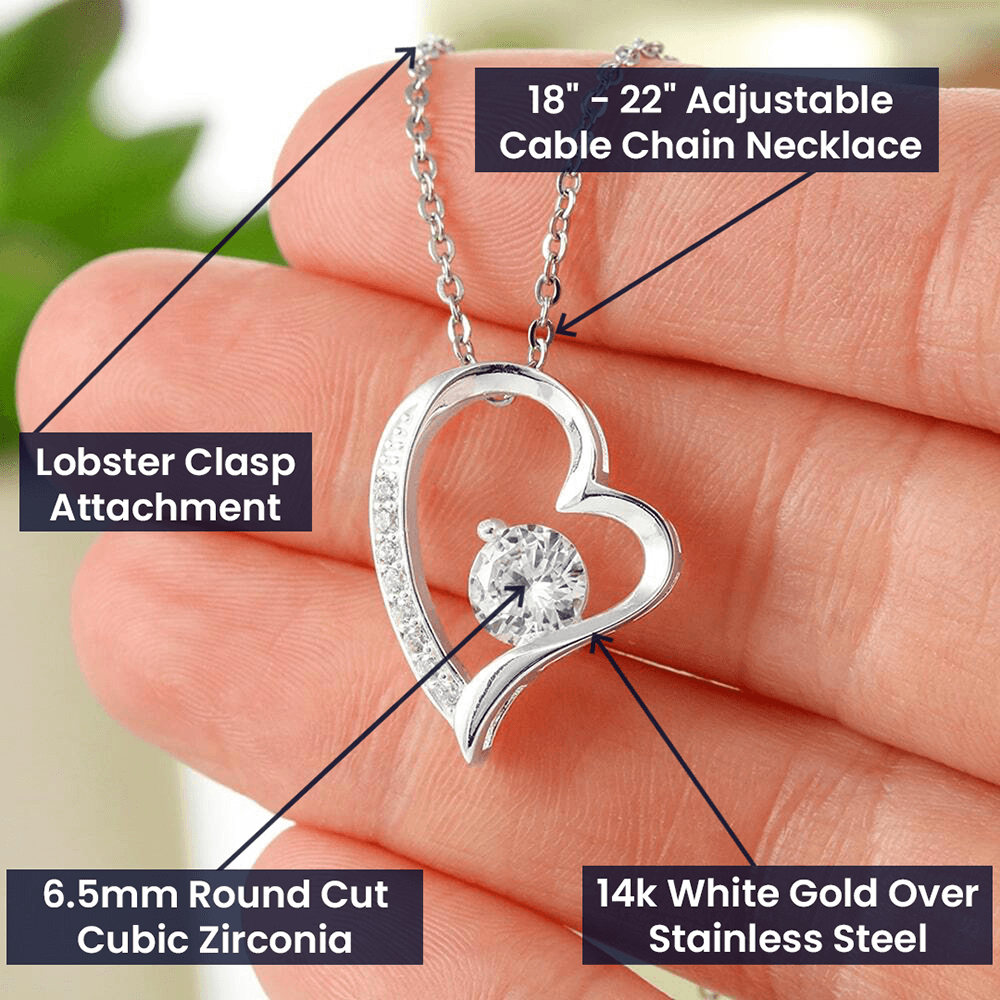 Forever Love Necklace (Rhodium ONLY)