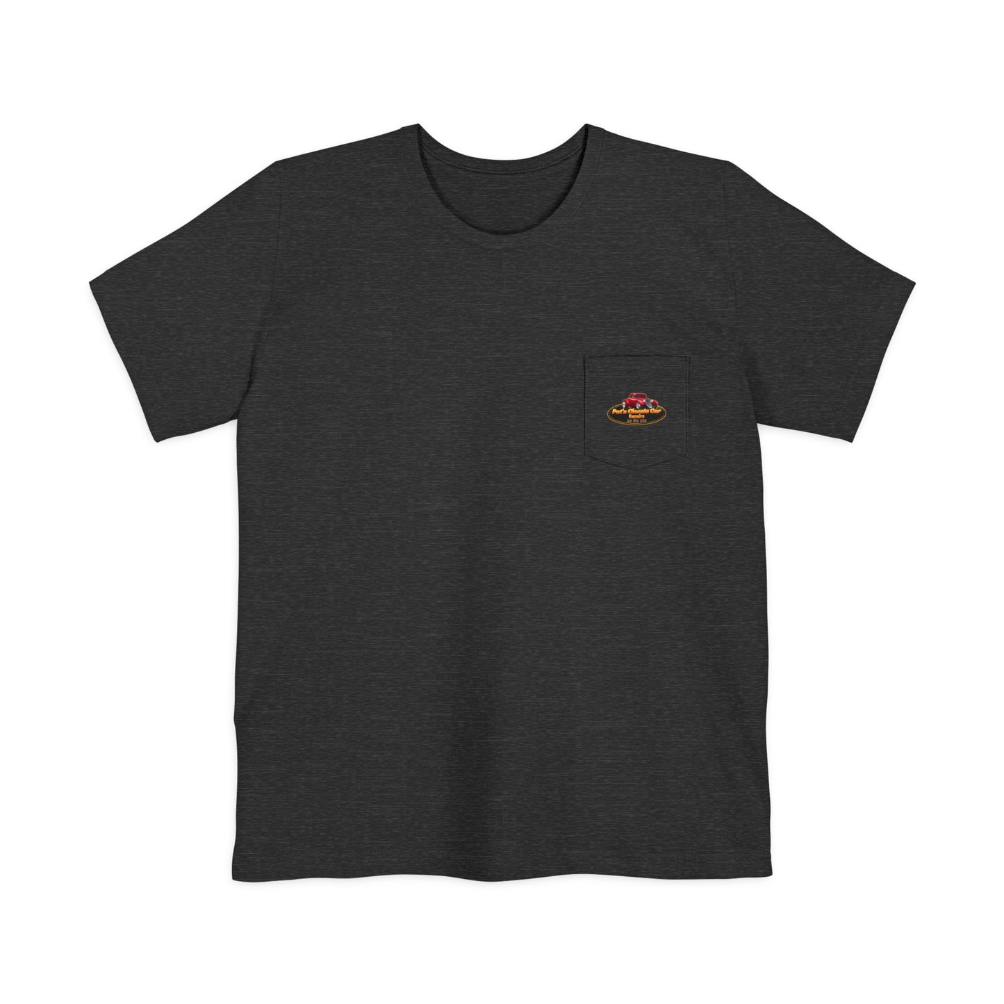 Personalized Unisex Pocket T-Shirt - Pat's Classic Car Repairs