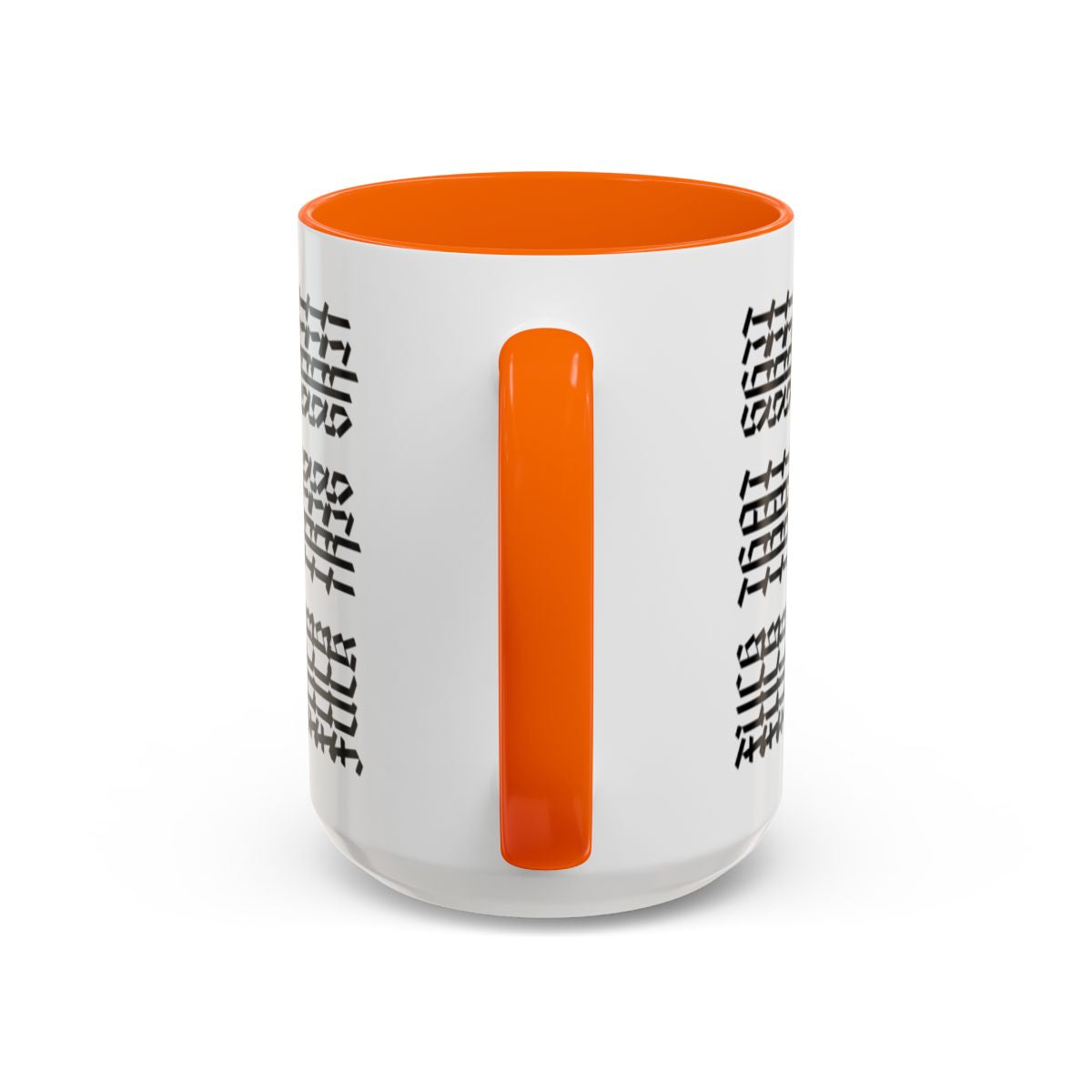 Humorous Hidden Message Color Accent Coffee Mug (15oz), Black Text