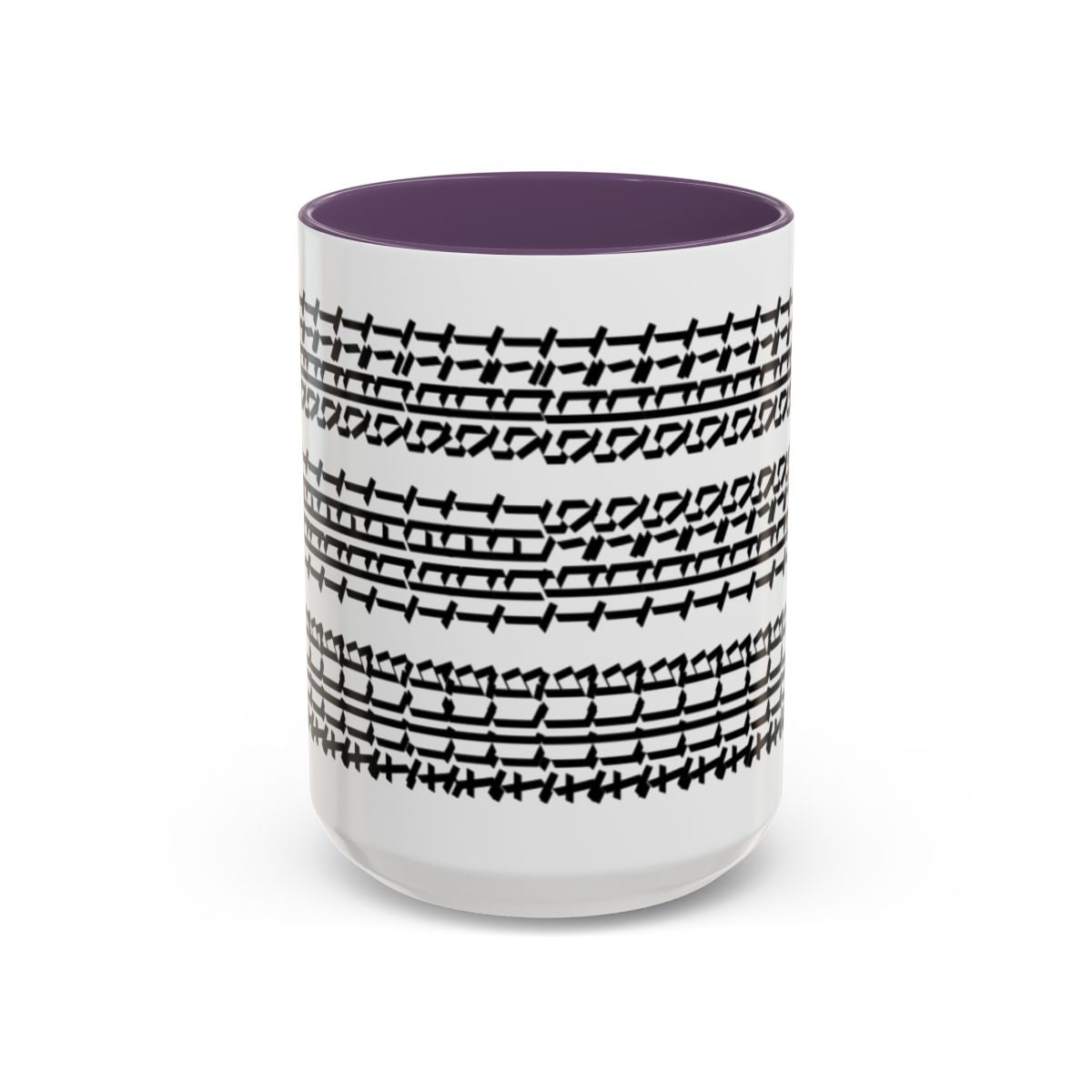 Humorous Hidden Message Color Accent Coffee Mug (15oz), Black Text