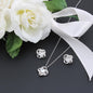 Eternal Love: Love Knot Necklace and Earrings Set