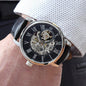 Elegant Men's Openwork Watch - Precision Craftsmanship and Timeless Style