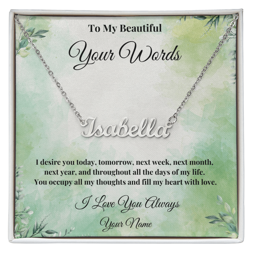 Eternal Elegance: Personalized Name Necklace