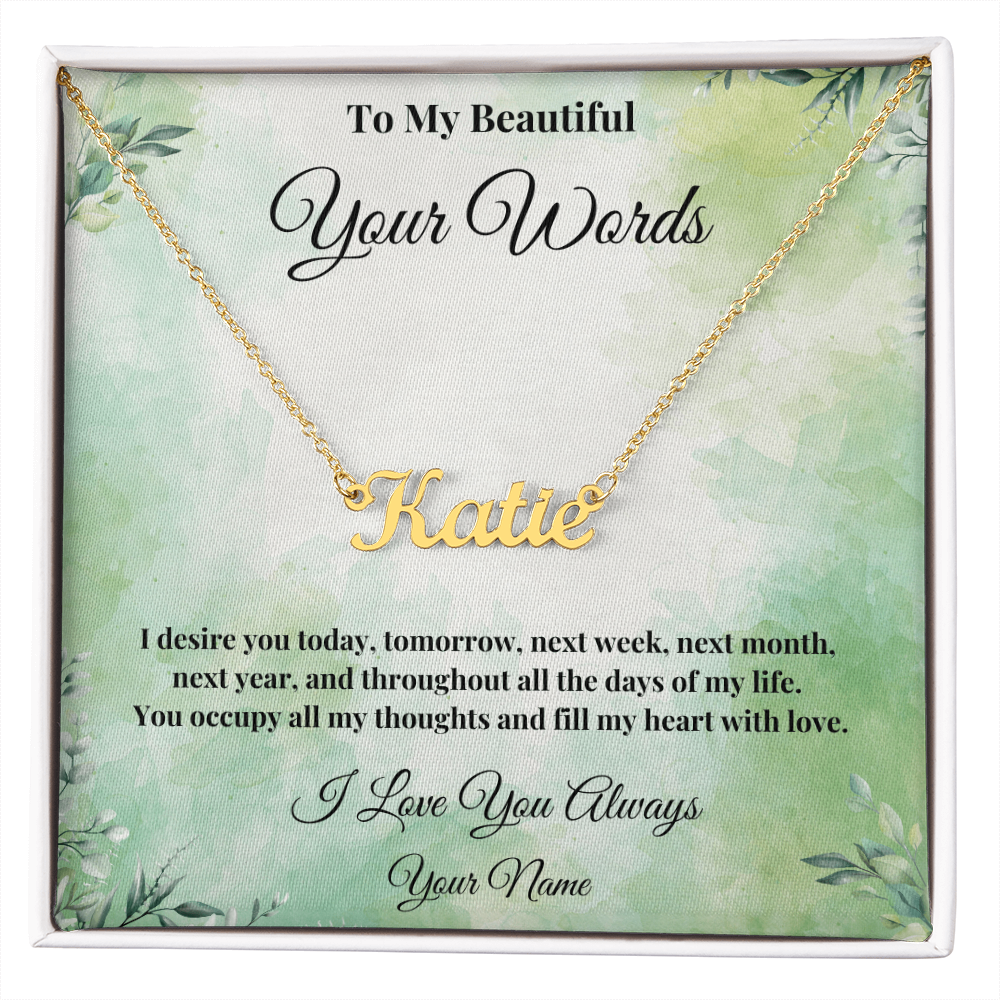 Eternal Elegance: Personalized Name Necklace