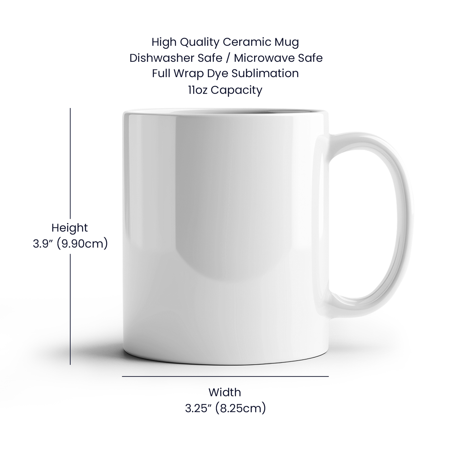 Personalized "It's Pronounced ..." white ceramic mug, 15 oz
