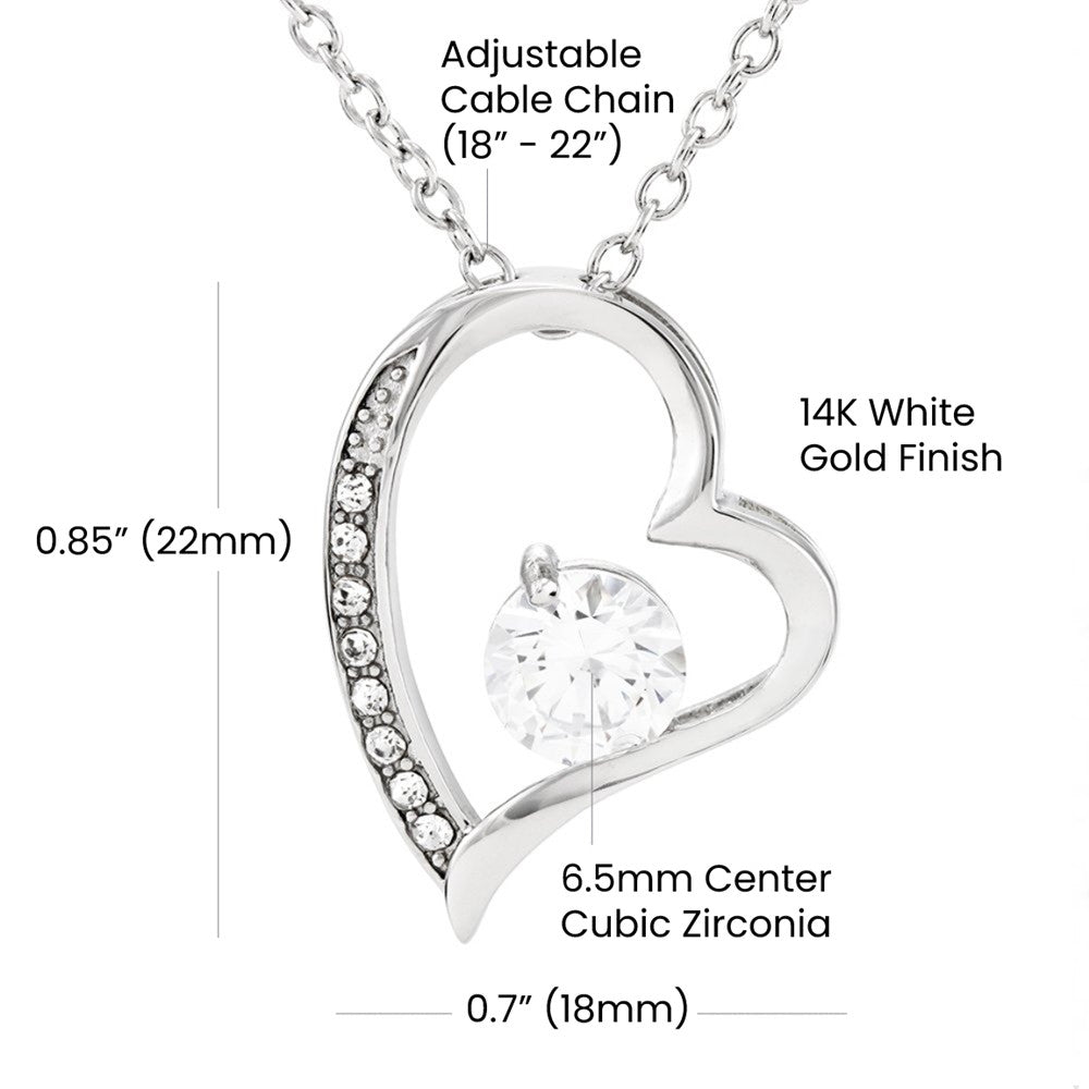 Forever Love Necklace (Rhodium ONLY)