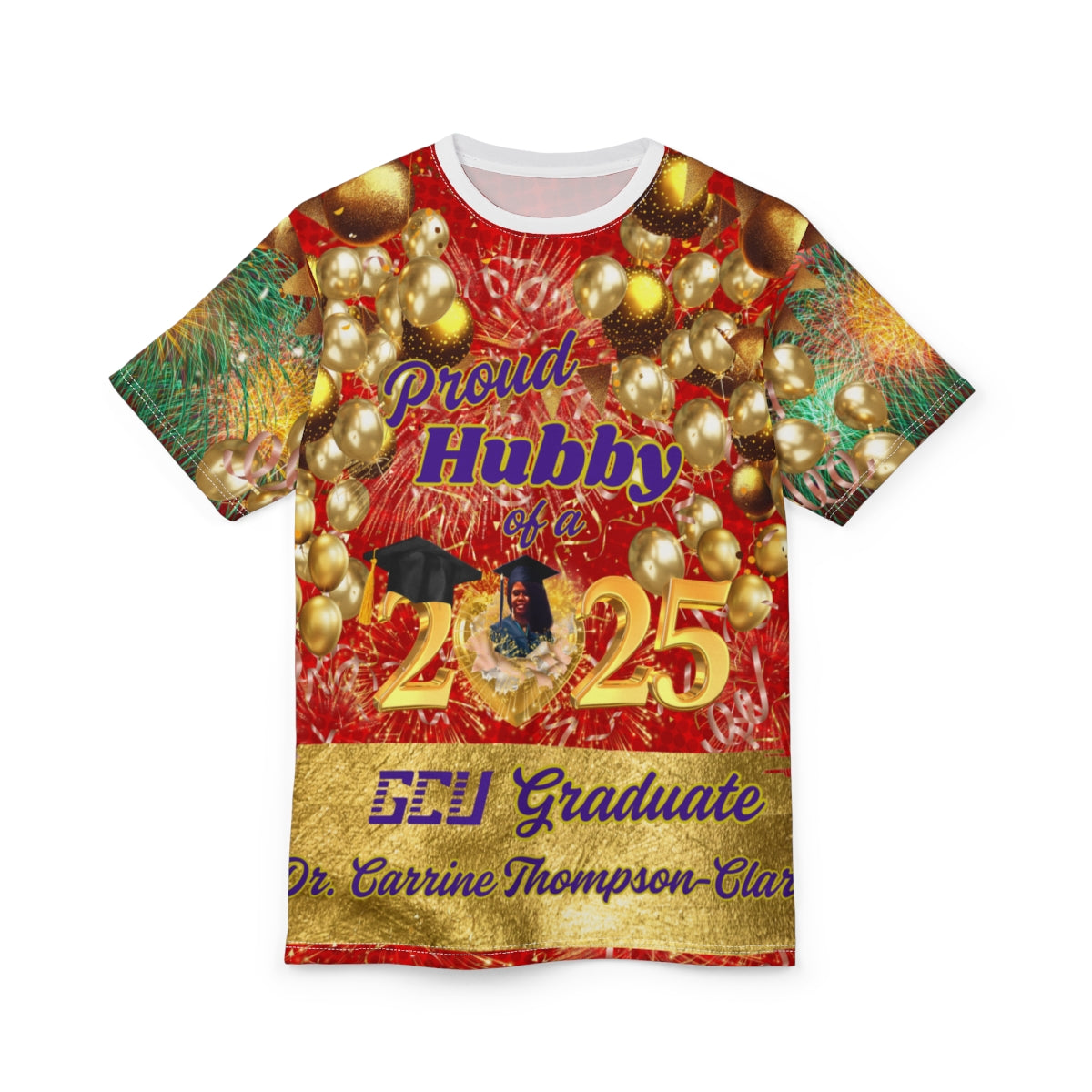 Proud Hubby Unisex Cut & Sew Tee (AOP)