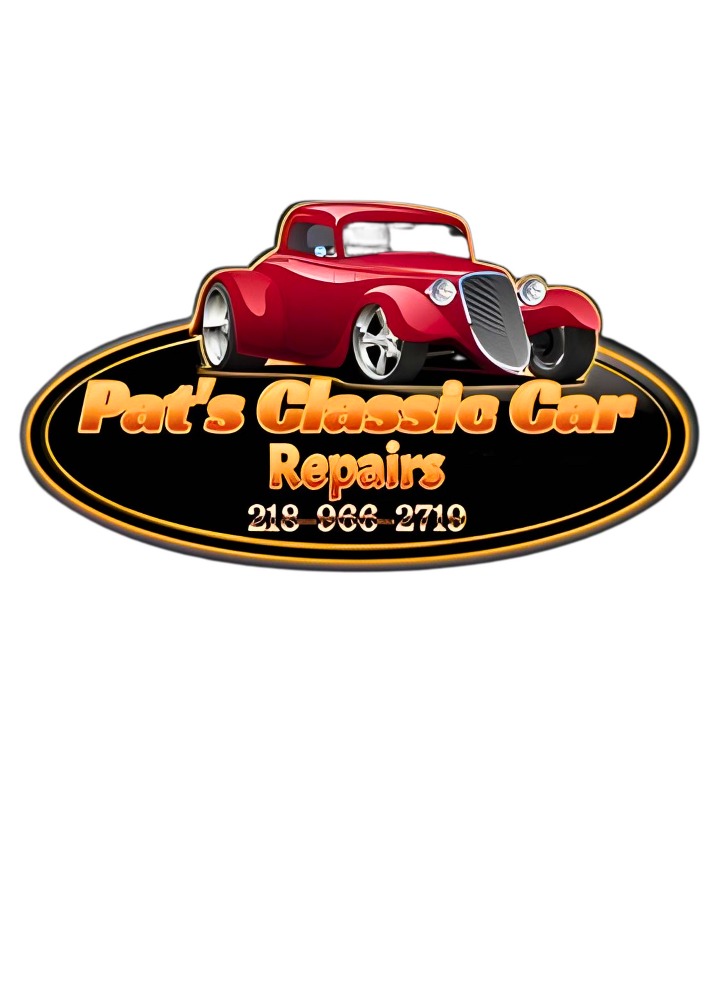 Unisex Heavy Cotton Pocket Tee, Personalized, Pat's Classic Car Repairs
