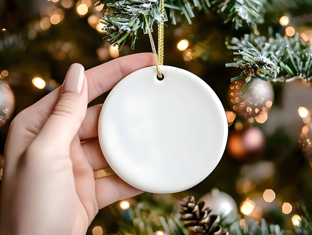 Personalized Christmas Ornament, Custom Ceramic Holiday Decoration, Unique Tree Decor, Memorable Gift Idea, Christmas Tree Keepsake