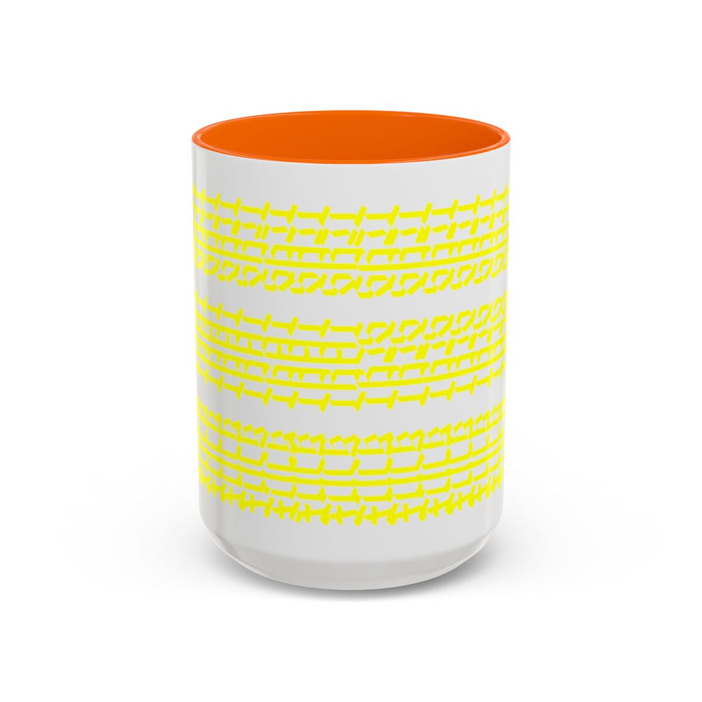 Humorous "Hidden Message" Color Accent Coffee Mug (15oz), Multiple Color Combinations