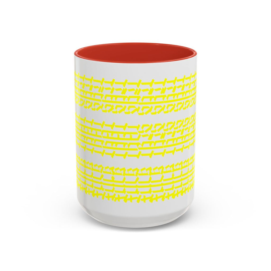 Humorous "Hidden Message" Color Accent Coffee Mug (15oz), Multiple Color Combinations