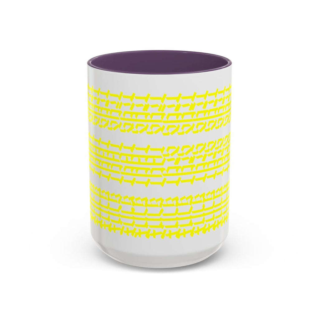 Humorous "Hidden Message" Color Accent Coffee Mug (15oz), Multiple Color Combinations