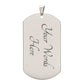 Luxury Customizable Dog Tag Necklace