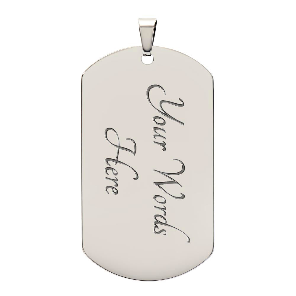 Luxury Customizable Dog Tag Necklace