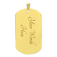 Luxury Customizable Dog Tag Necklace
