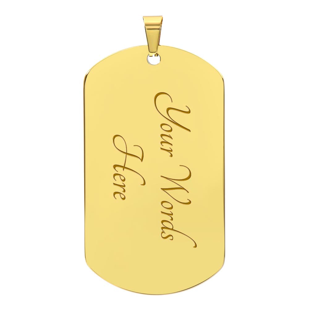 Luxury Customizable Dog Tag Necklace