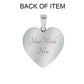 Heartfelt Elegance: Personalized Heart Pendant Bangle Bracelet