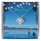 "Forever Entwined: A Symbol of Unending Love" Necklace with Personalized Message Card
