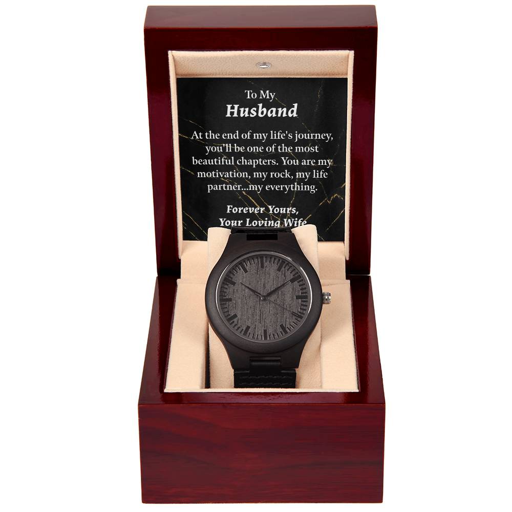 Rustic Charm: Wooden Timepiece with Premium Leather Strap