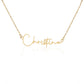 Custom Signature Style Name Necklace w/o Message Card