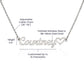Personalized Heart Name Necklace with Custom Message Card