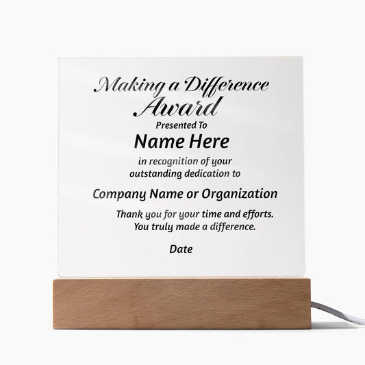 Custom Acrylic Plaque: Personalized Elegance for Every Occasion