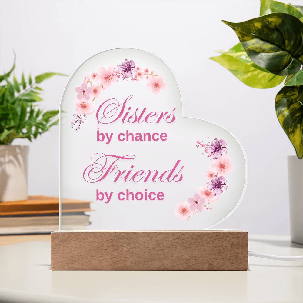 Eternal Love Printed Acrylic Heart Plaque