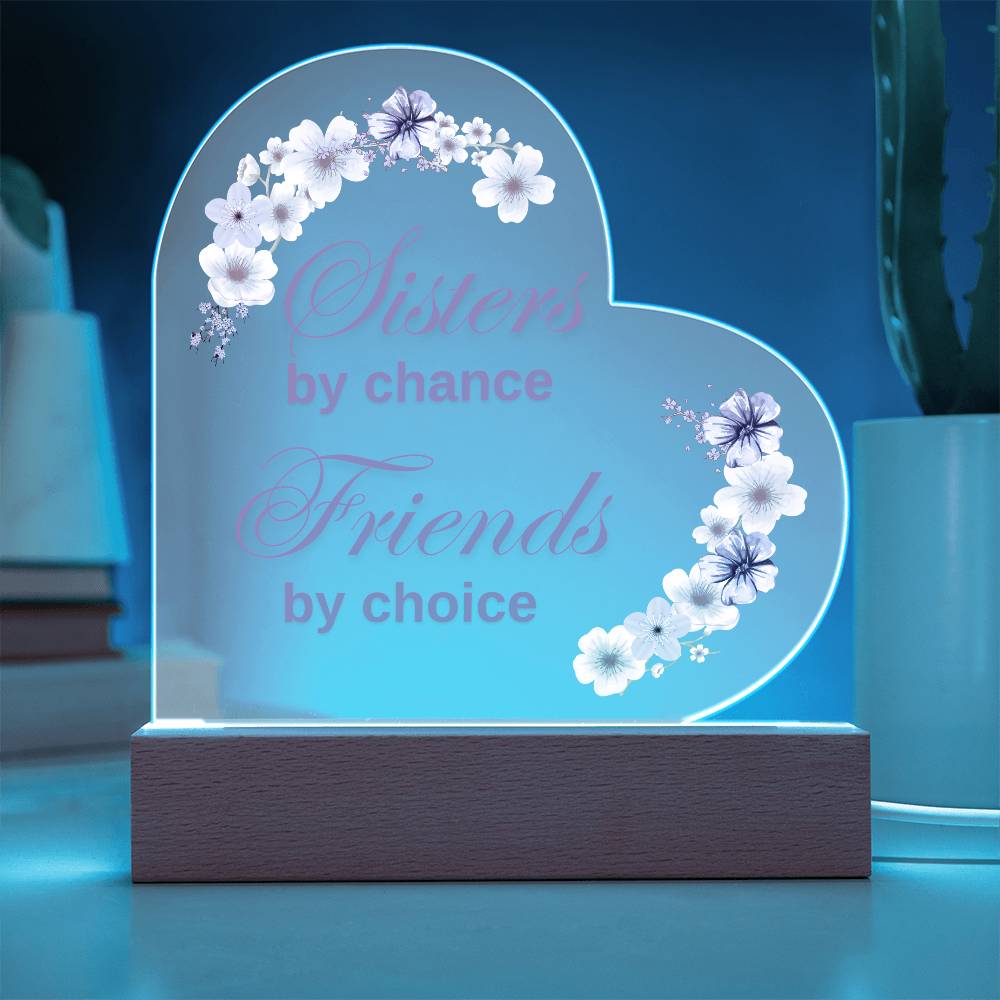 Eternal Love Printed Acrylic Heart Plaque