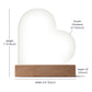“Heart of Our Family” Personalized Heart Acrylic LED Plaque