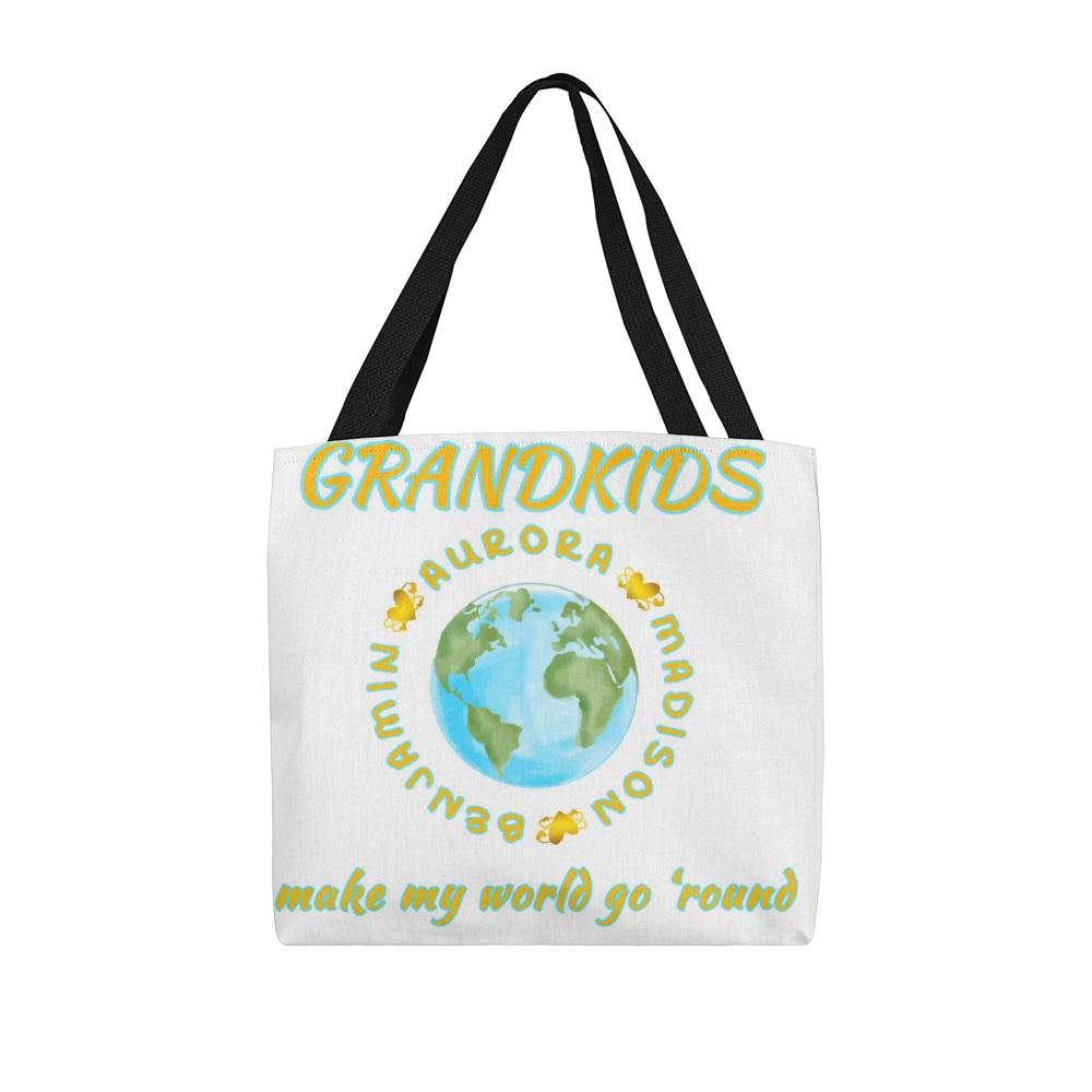 Grandkids Make My World Go 'Round" Classic Tote Bag