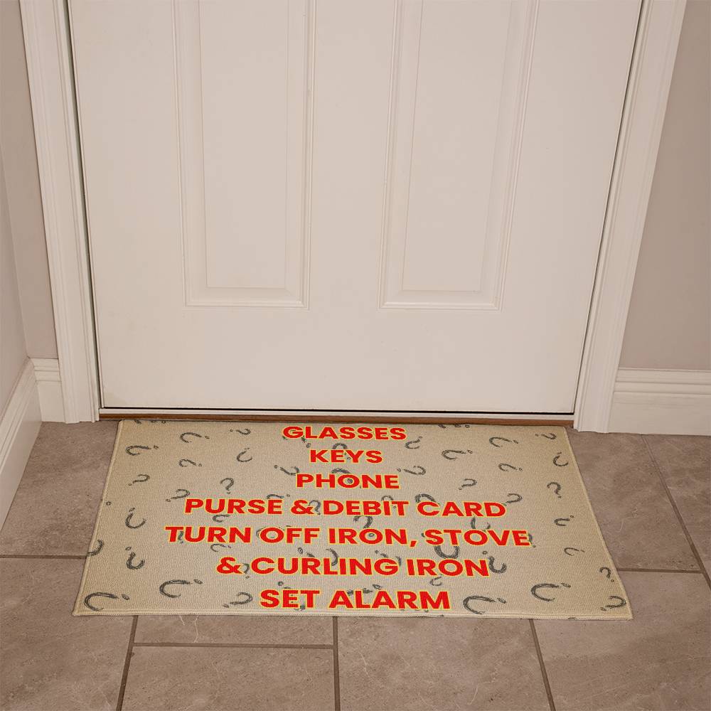 Don't Forget: Your Essential Checklist Doormat