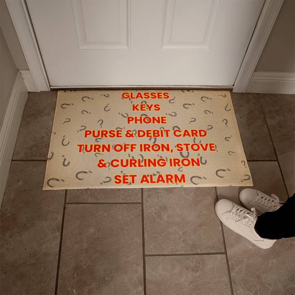 Don't Forget: Your Essential Checklist Doormat