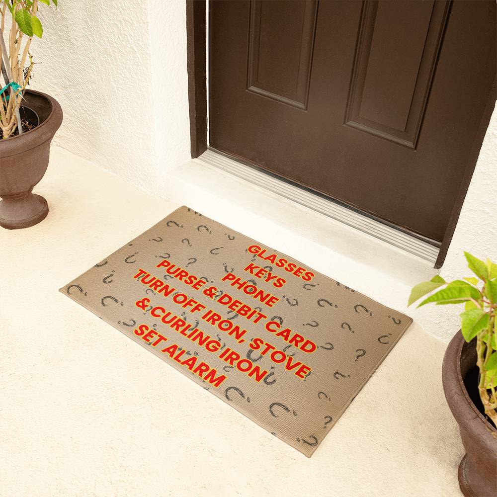 Don't Forget: Your Essential Checklist Doormat