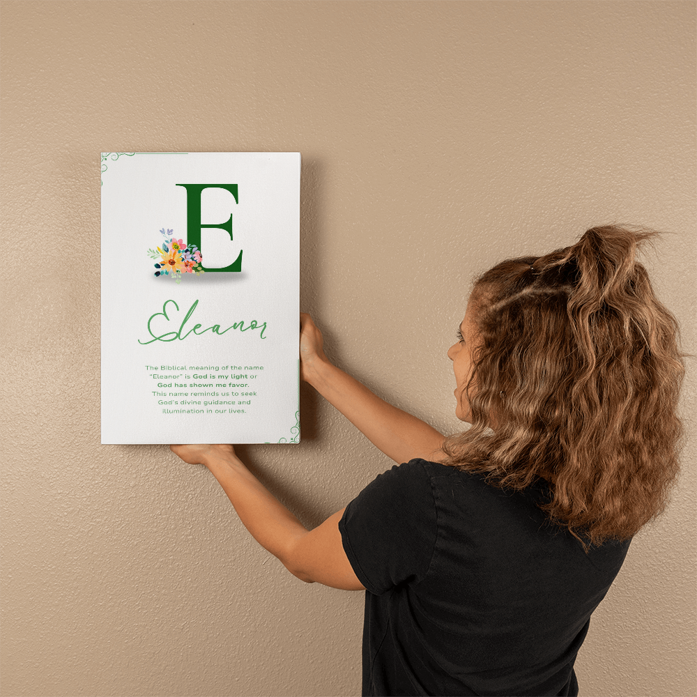 "The Biblical Meaning of Your Name" Gallery Wrapped Canvas, multiple sizes