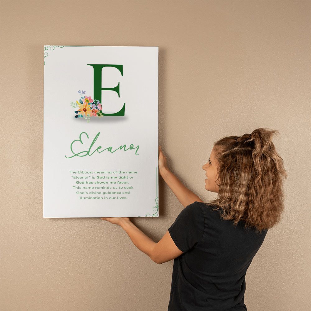 "The Biblical Meaning of Your Name" Gallery Wrapped Canvas, multiple sizes