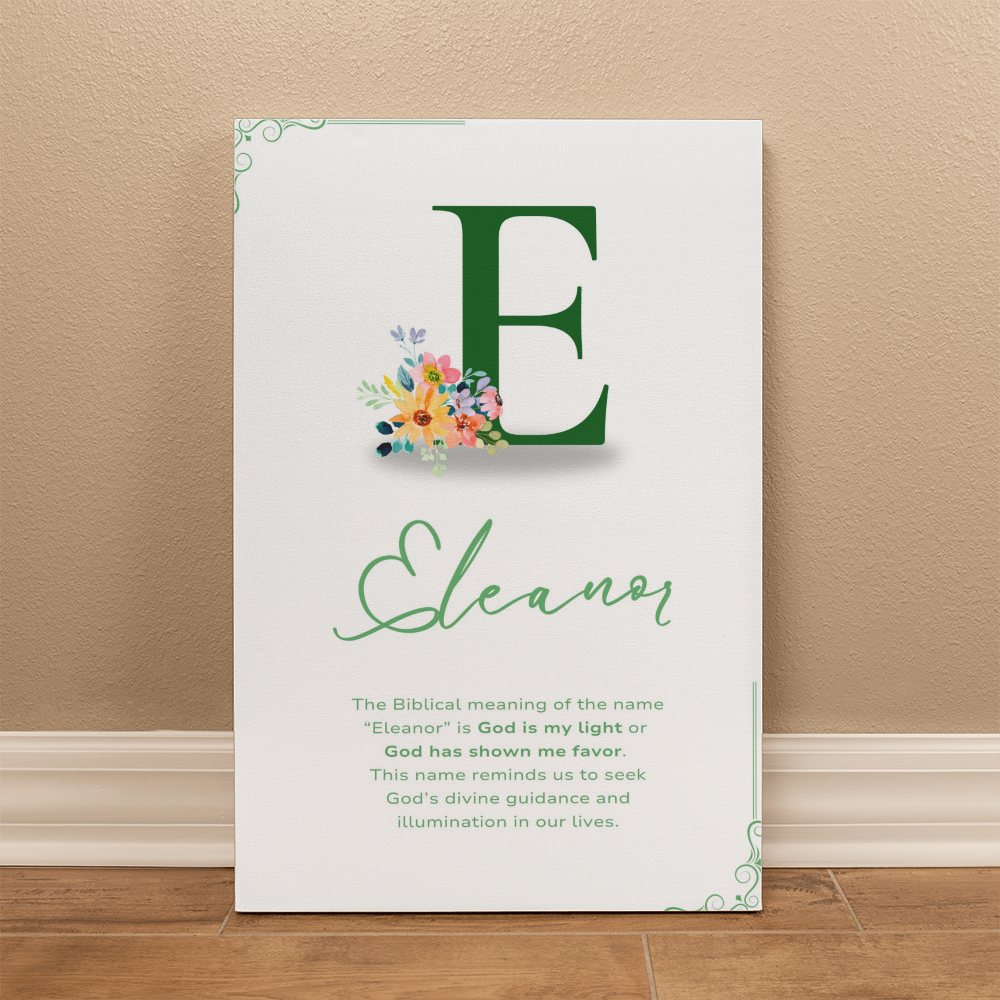 "The Biblical Meaning of Your Name" Gallery Wrapped Canvas, multiple sizes