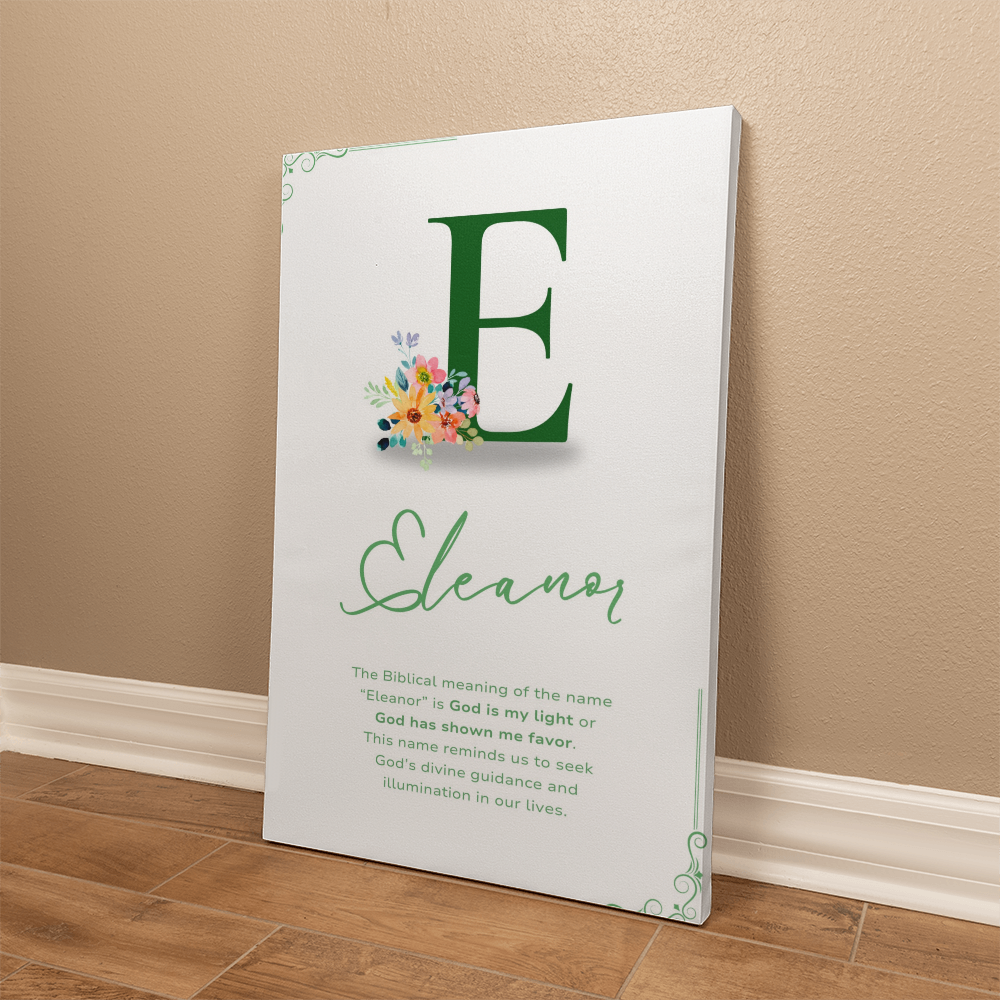"The Biblical Meaning of Your Name" Gallery Wrapped Canvas, multiple sizes