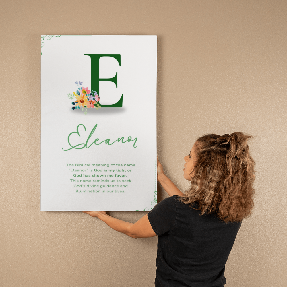 "The Biblical Meaning of Your Name" Gallery Wrapped Canvas, multiple sizes