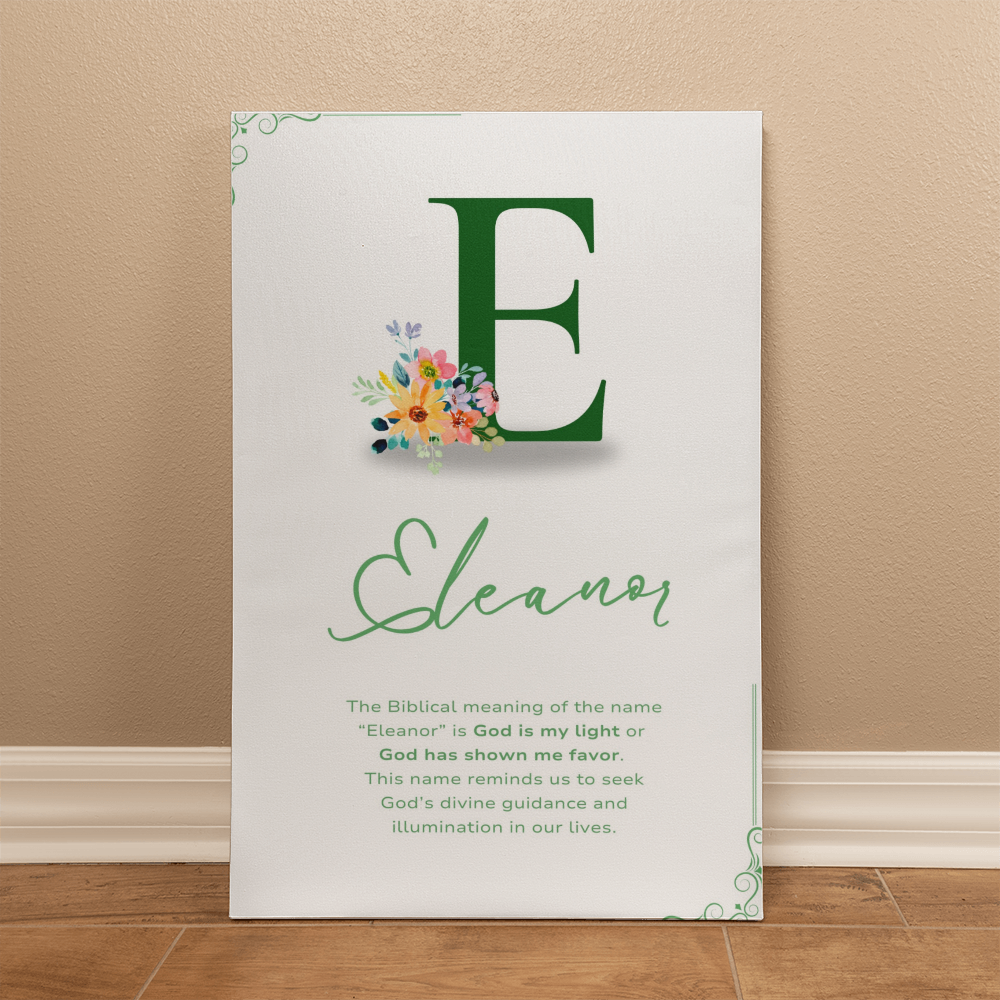 "The Biblical Meaning of Your Name" Gallery Wrapped Canvas, multiple sizes