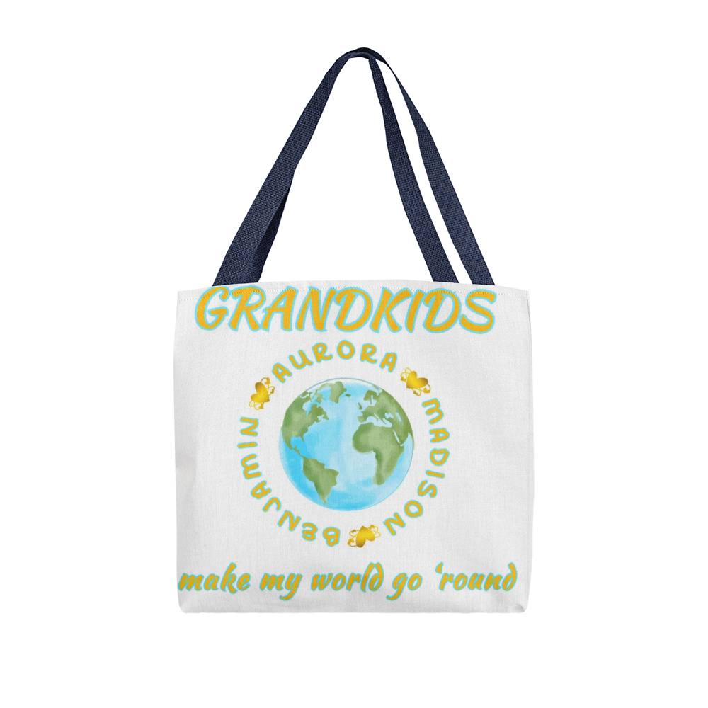 Grandkids Make My World Go 'Round" Classic Tote Bag