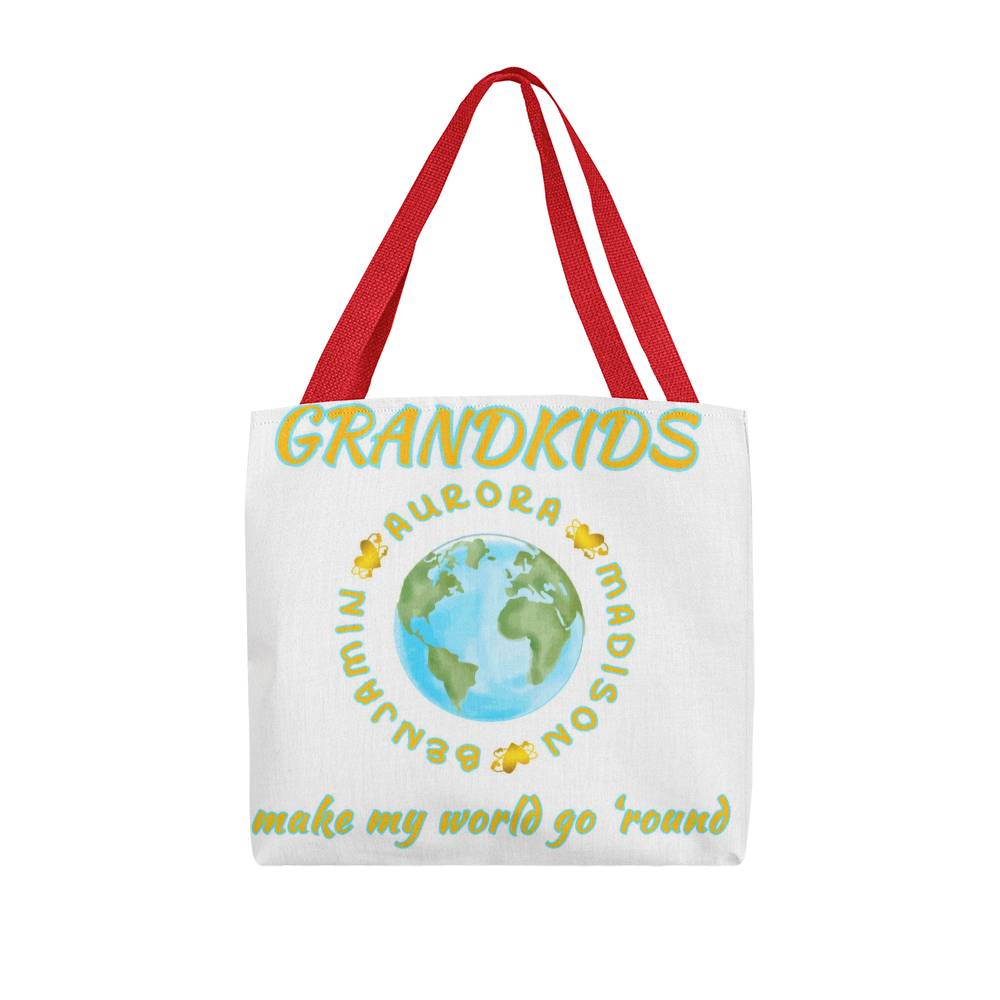 Grandkids Make My World Go 'Round" Classic Tote Bag