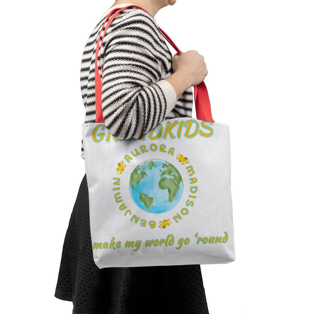 Grandkids Make My World Go 'Round" Classic Tote Bag