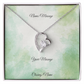 Eternal Embrace: Elegant Heart- Shaped “Forever Love” Necklace - Perfect Gift for Her