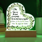“Heart of Our Family” Personalized Heart Acrylic LED Plaque