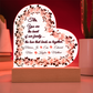 “Heart of Our Family” Personalized Heart Acrylic LED Plaque