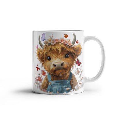 “Just a Girl Who Loves Highland Cows” Ceramic Mug, 11oz, 15 oz