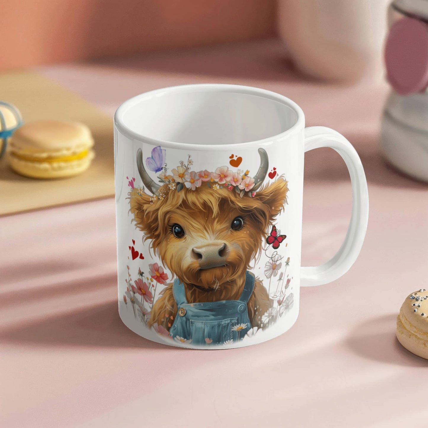 “Just a Girl Who Loves Highland Cows” Ceramic Mug, 11oz, 15 oz