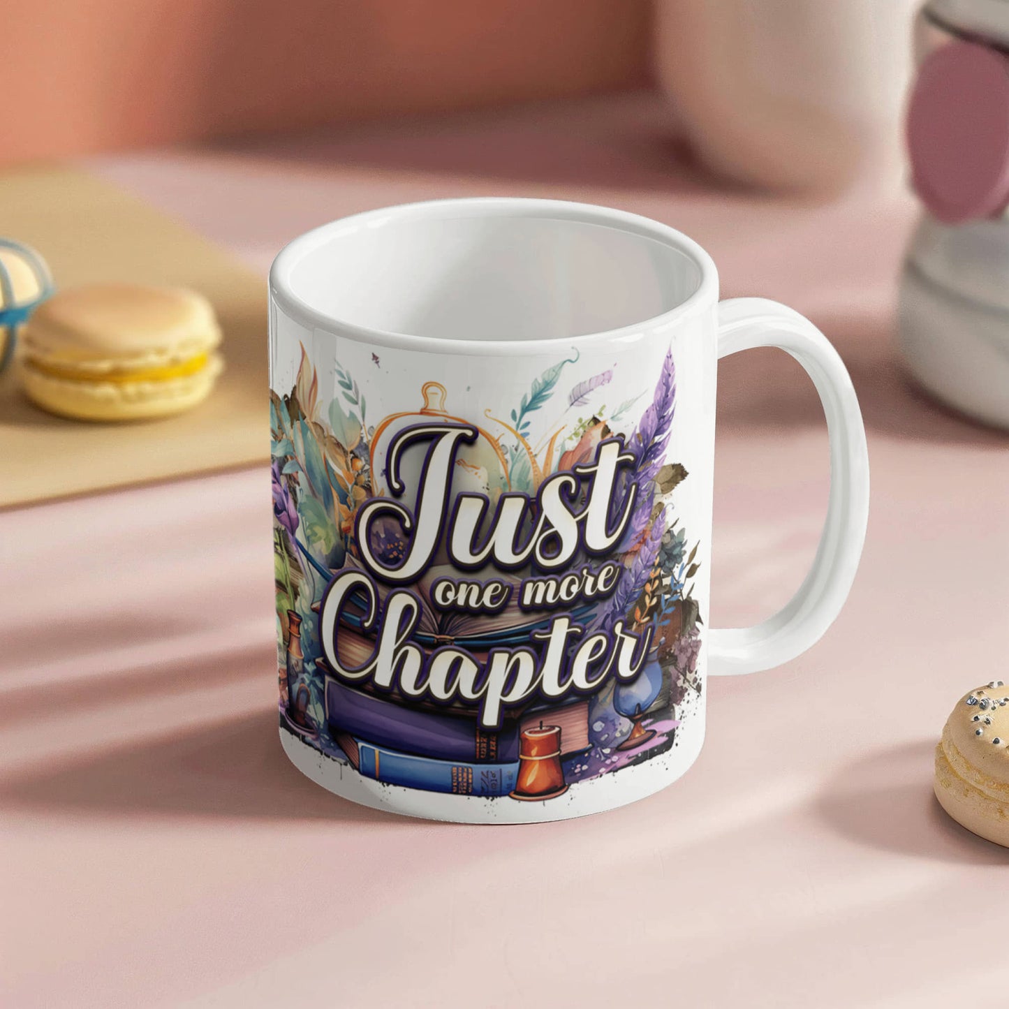 “Just one more Chapter” Ceramic Mug, 15 oz, 11 oz