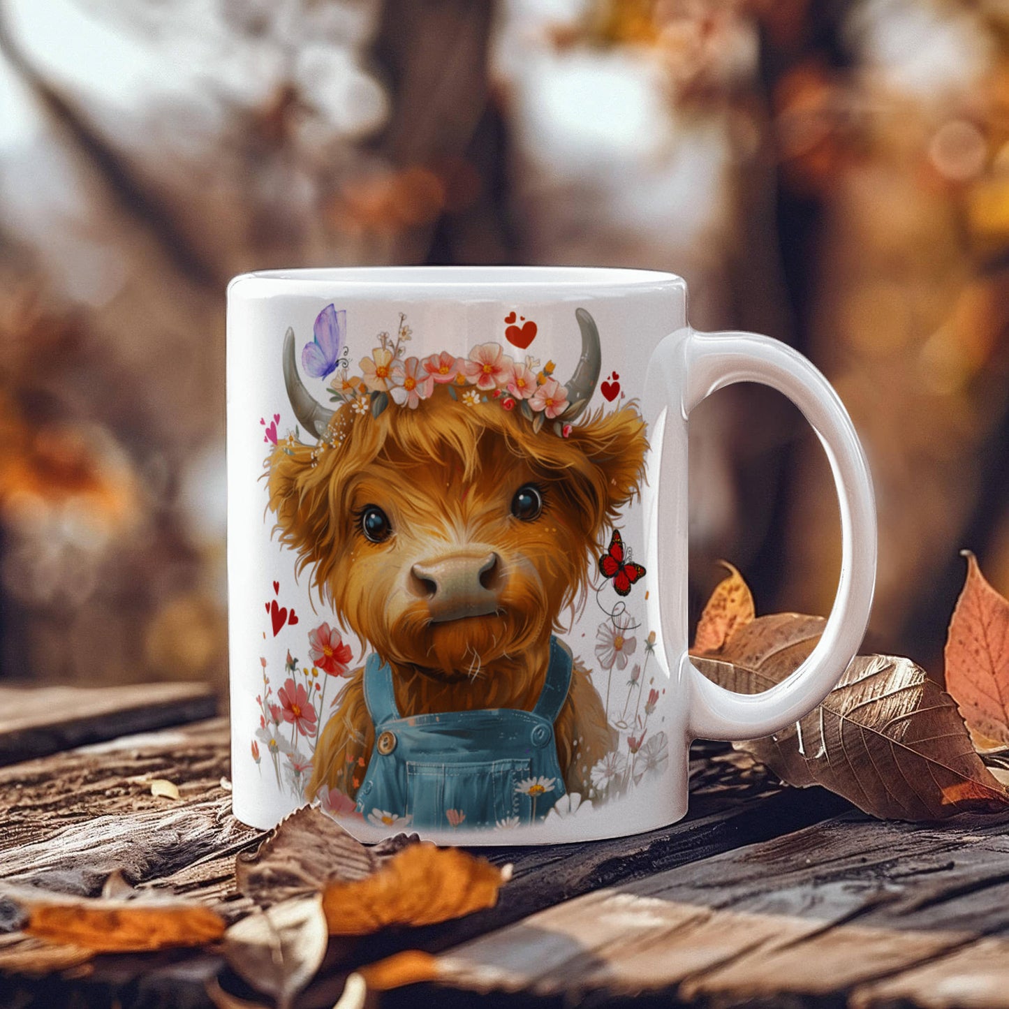 “Just a Girl Who Loves Highland Cows” Ceramic Mug, 11oz, 15 oz