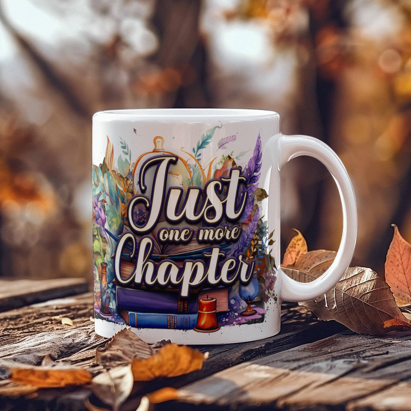 “Just one more Chapter” Ceramic Mug, 15 oz, 11 oz